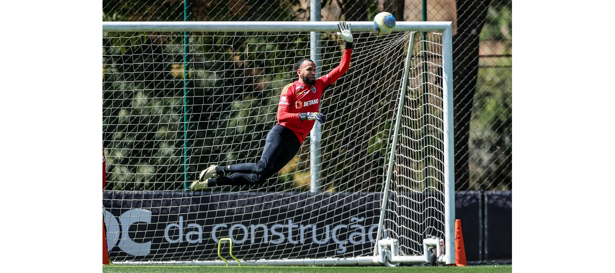 Contestado por parte da torcida, Everson virou a referência na defesa do Galo
Foto: PEDRO SOUZA / ATLETICO