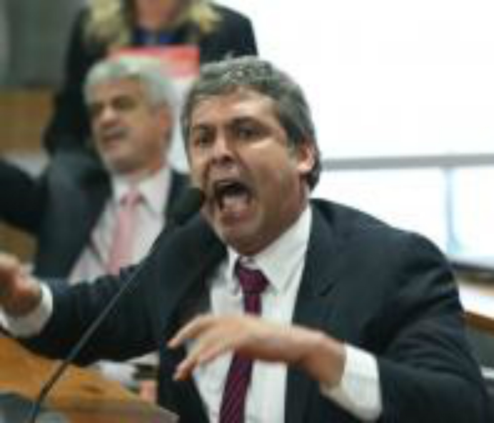 Senador Lindbergh Farias durante sessão do Conselho de Ética (Fabio Rodrigues Pozzebom/Agência Brasil)