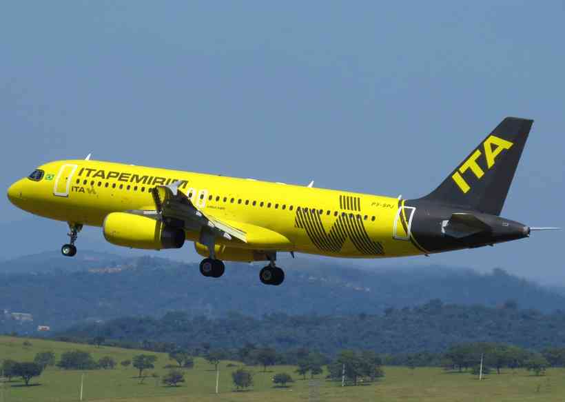 Itapemirim pousou pela primeira vez no Aeroporto Internacional de BH, em Confins
(foto: Matheus Adler/EM/D.A Press)