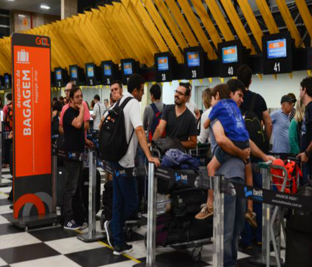 Aeroporto de Congonhas (SP) é o segundo mais movimentado do país (Rovena Rosa/Agência Brasil)