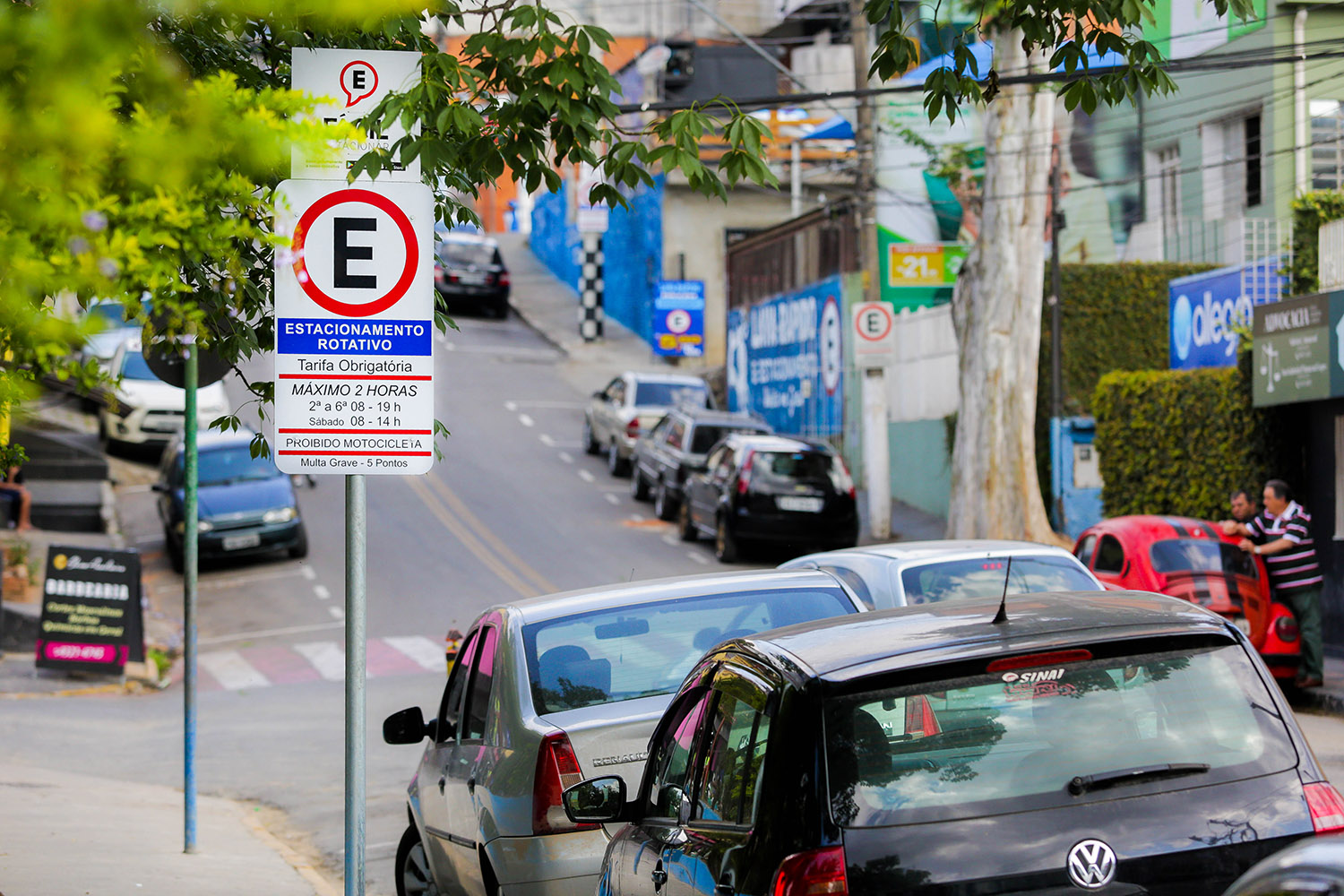 Estacionamento rotativo. Foto: Pedro Godoy/Divulgação