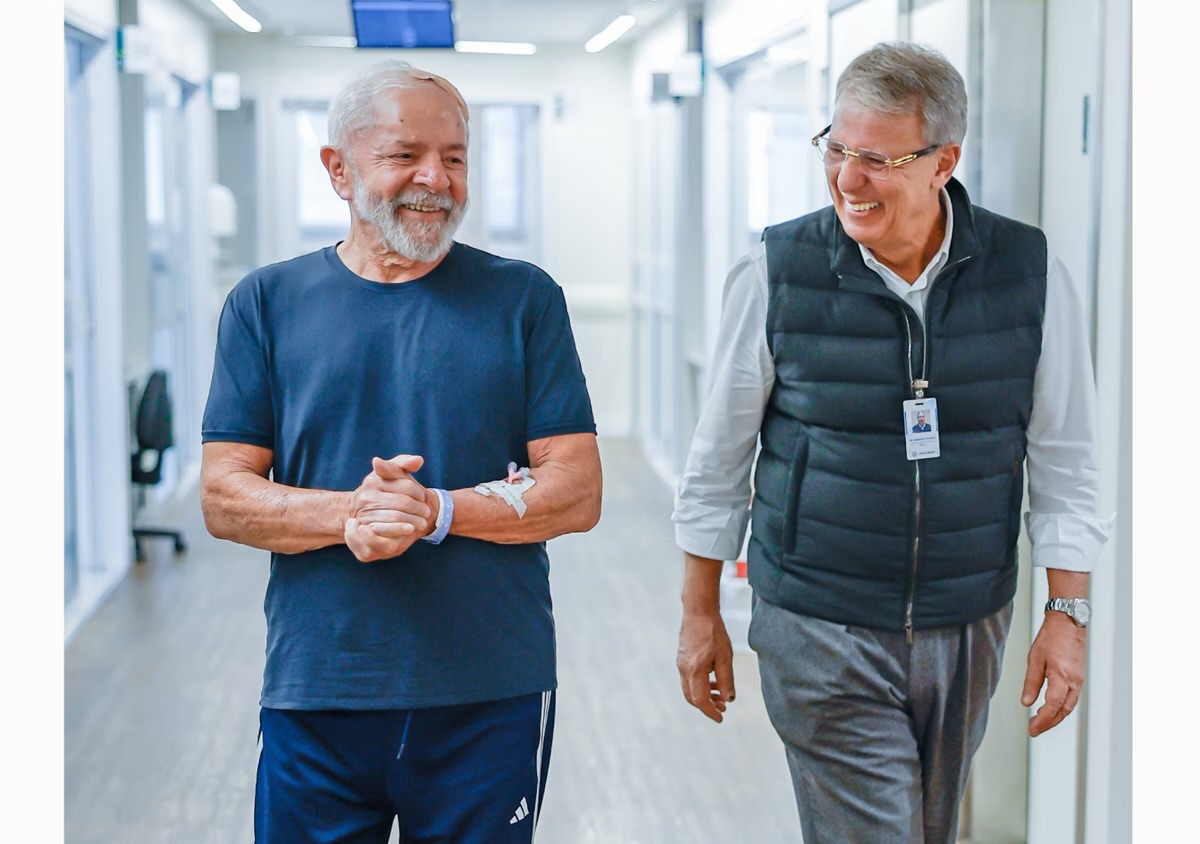Na sexta-feira (13), Lula postou vídeo durante internação em São Paulo
Foto: Ricardo Stuckert/PR